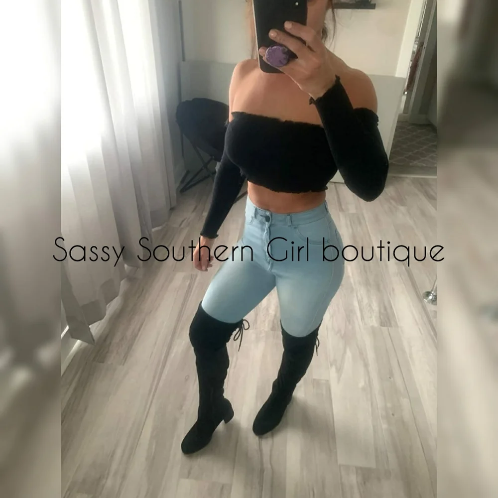 🆕⭐ Black over the knee boots